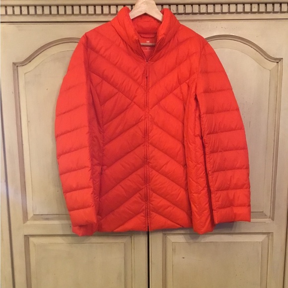 Talbots Jackets & Blazers - Talbots Women's Orange Puffer Jacket Size 1x